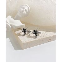 Style Cool Crâne Acier Inoxydable Des Boucles D'oreilles Boucles D'oreilles En Acier Inoxydable main image 2