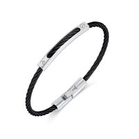 Fashion Solid Color Stainless Steel Bangle Stainless Steel Bracelets sku image 2
