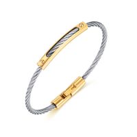 Fashion Solid Color Stainless Steel Bangle Stainless Steel Bracelets sku image 3