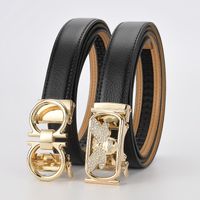 Fashion Butterfly Leather Metal Button Rhinestones Belt main image 5