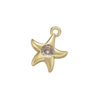 1 Piece Copper Zircon Star Heart Shape sku image 7