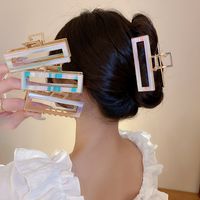 Simple Style Gradient Color Copper Hollow Out Acrylic Hair Clip 1 Piece main image 1