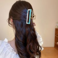 Simple Style Gradient Color Copper Hollow Out Acrylic Hair Clip 1 Piece main image 5