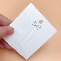 Fashion Solid Color Bow Knot Paper Jewelry Packaging Bags main image 2
