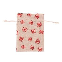 Christmas Snowflake Elk Cloth Party Gift Wrapping Supplies sku image 8