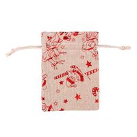 Christmas Snowflake Elk Cloth Party Gift Wrapping Supplies sku image 7