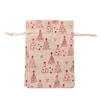 Christmas Snowflake Elk Cloth Party Gift Wrapping Supplies sku image 12