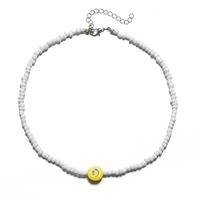 Cute Smiley Face Alloy Beaded Necklace sku image 3