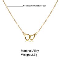 Simple Style Heart Shape Alloy Plating Necklace main image 4