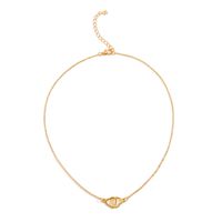 Simple Style Heart Shape Alloy Plating Necklace main image 3
