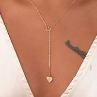 Simple Style Heart Shape Alloy Plating Necklace sku image 3