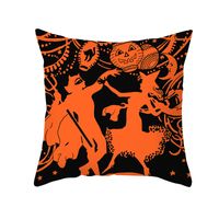 Lindo Calabaza Lunares Fantasma Tela De Piel De Melocotón Fundas De Almohada sku image 15