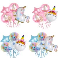 Birthday Unicorn Aluminum Film Party Balloons main image 3