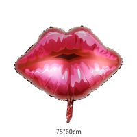 Valentine's Day Lips Heart Shape Aluminum Film Date Balloons sku image 3