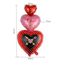 Valentine's Day Lips Heart Shape Aluminum Film Date Balloons sku image 13