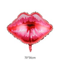 Valentine's Day Lips Heart Shape Aluminum Film Date Balloons sku image 2