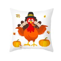 Cute Turkey Synthetic Fibre Pillow Cases sku image 15
