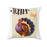 Cute Turkey Synthetic Fibre Pillow Cases sku image 27