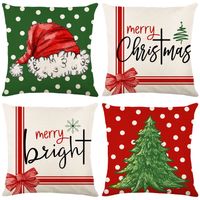 Fashion Christmas Tree Linen Pillow Cases main image 6