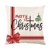 Fashion Christmas Tree Linen Pillow Cases sku image 2