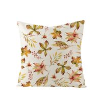 Cute Maple Leaf Linen Pillow Cases sku image 9