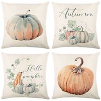 Cute Pumpkin Linen Pillow Cases main image 6