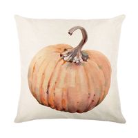 Cute Pumpkin Linen Pillow Cases sku image 4