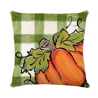 Pastoral Pumpkin Linen Pillow Cases sku image 1