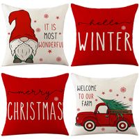 Cute Santa Claus Linen Pillow Cases main image 6