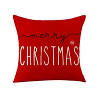 Cute Santa Claus Linen Pillow Cases sku image 3