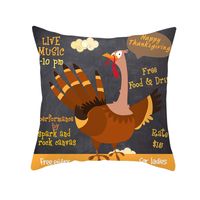 Cute Turkey Synthetic Fibre Pillow Cases sku image 13