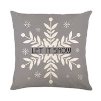 Fashion Snowflake Linen Pillow Cases sku image 2