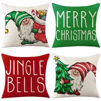 Cute Santa Claus Linen Pillow Cases main image 6