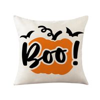 Cute Pumpkin Linen Pillow Cases sku image 2