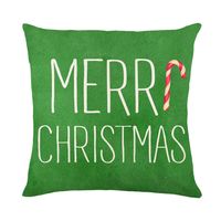 Cute Christmas Tree Santa Claus Linen Pillow Cases sku image 20