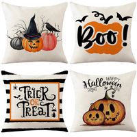 Cute Pumpkin Linen Pillow Cases main image 1