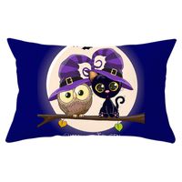 Cute Pumpkin Owl Synthetic Fibre Pillow Cases sku image 22