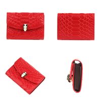 Women's All Seasons Leather Solid Color Fashion Square Buckle Card Holder main image 2