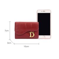 Women's All Seasons Leather Solid Color Classic Style Square Flip Cover Card Holder main image 3