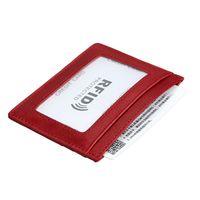 Unisex All Seasons Leather Solid Color Classic Style Square Open Card Holder main image 4
