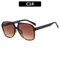 Casual Solid Color Leopard Ac Round Frame Full Frame Women's Sunglasses sku image 14