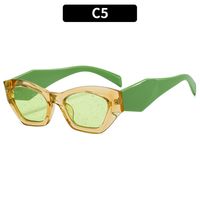 Women's Fashion Solid Color Ac Polygon Full Frame Sunglasses sku image 5