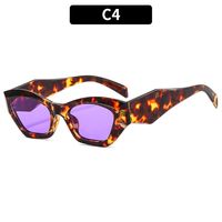 Women's Fashion Solid Color Ac Polygon Full Frame Sunglasses sku image 4