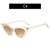 Women's Fashion Solid Color Ac Cat Eye Full Frame Sunglasses sku image 4