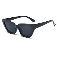 Unisex Retro Solid Color Ac Cat Eye Full Frame Sunglasses sku image 1