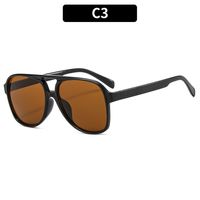 Casual Solid Color Leopard Ac Round Frame Full Frame Women's Sunglasses sku image 3