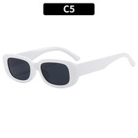 Retro Solid Color Pc Square Full Frame Women's Sunglasses sku image 5