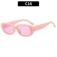 Retro Solid Color Pc Square Full Frame Women's Sunglasses sku image 16