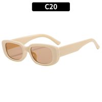 Retro Solid Color Pc Square Full Frame Women's Sunglasses sku image 20