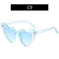 Casual Retro Heart Shape Ac Special-shaped Mirror Full Frame Women's Sunglasses sku image 4